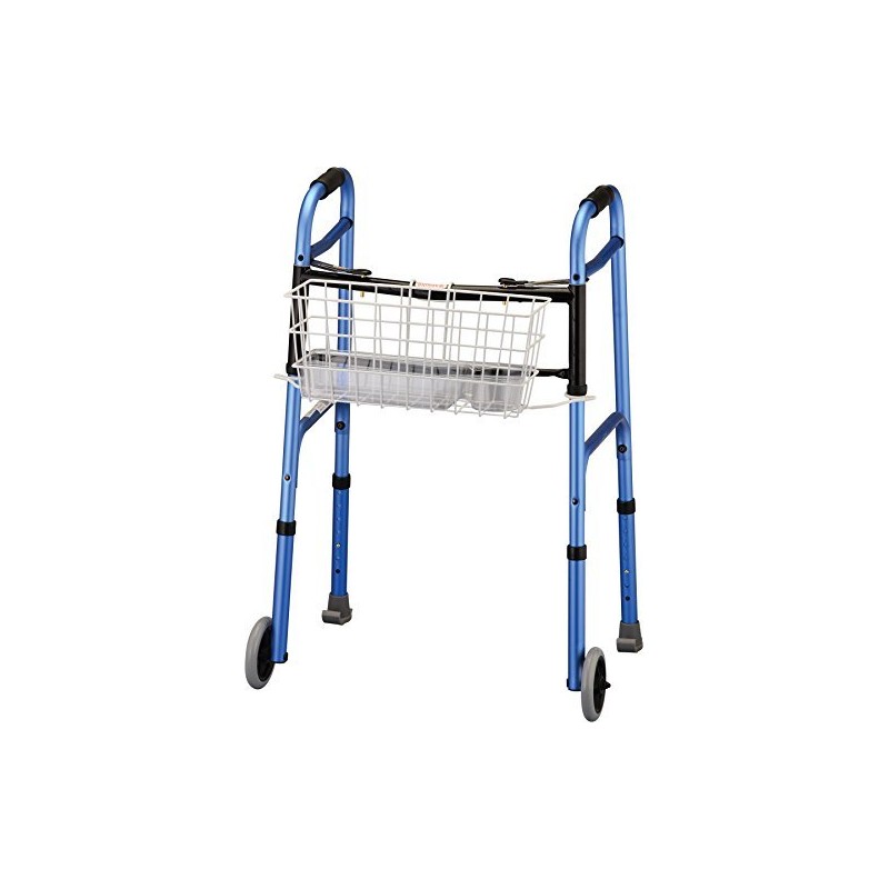 NOVA Folding Walker Basket with Cup Holder Bottom Liner Insert,