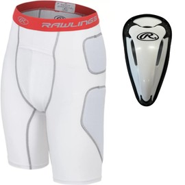 Rawlings Men's Baseball Slider Short White