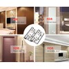 Pack-of-2 4in Invisible Door Hinges Stainless Steel Butterfly Groove-Free Flush