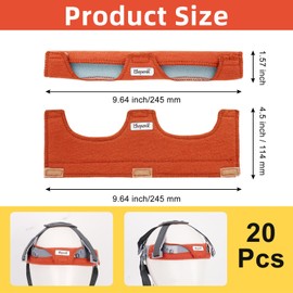 LEEPENK 20PCS Washable Hard Hat Sweatbands,Cotton Hard Hat Liners,Reusable Hard Hat Accessories Welding Sweatband Air Cushion Hard Hat Headbands for Welding Helmets