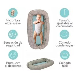 CHIQUMUNDO Nido Colecho Para Bebe Seguro, Portátil, Ajustable Y Cómodo
