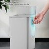 Desktop Sensor Trash Can USB Charging Foldable Lid 9L Intelligent