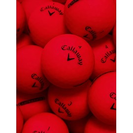 Golf Ball House… 24 Supersoft Golf Balls for Callaway/Matte Red/Near Mint (AAAA) / Used-Recycled w/Mesh Bag