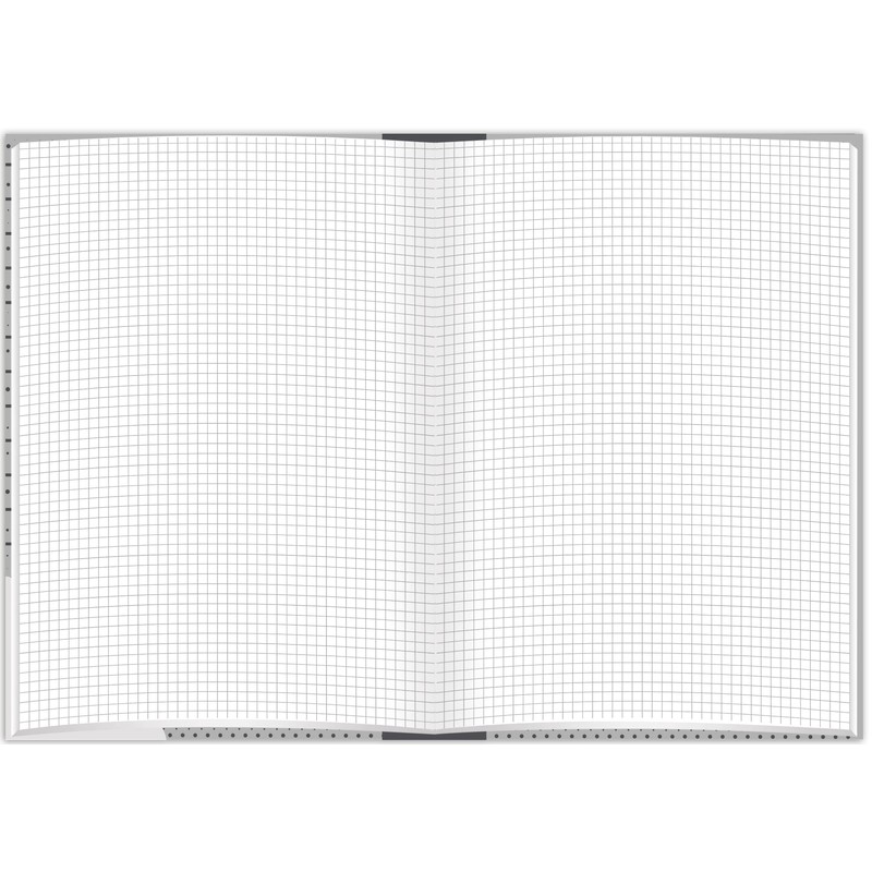 RNKVERLAG 46804 Notebook "Grey" in DIN A5 Squared with 96