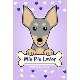 Min Pin Lover Notebook and Journal: 120-Page Lined Notebook for Writing and Journaling (6 x 9) (Blue and Tan Miniature Pinscher Notebook)