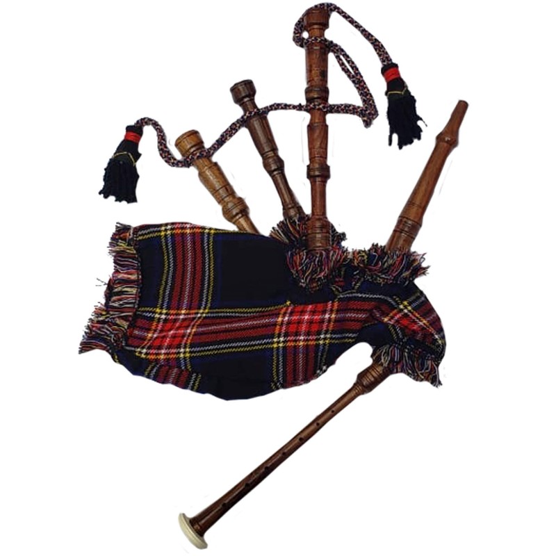 New Baby Mini Bagpipe Toy Playable Beginner Rose wood Black