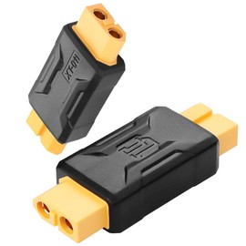 Antianxia 2Pcs New Upgraded XT60 Connector XT60 Female to XT60 Female Connector Wireless Adapter for RC LiPo FPV NiHM Battery ESC etc XT60 Port Conversion