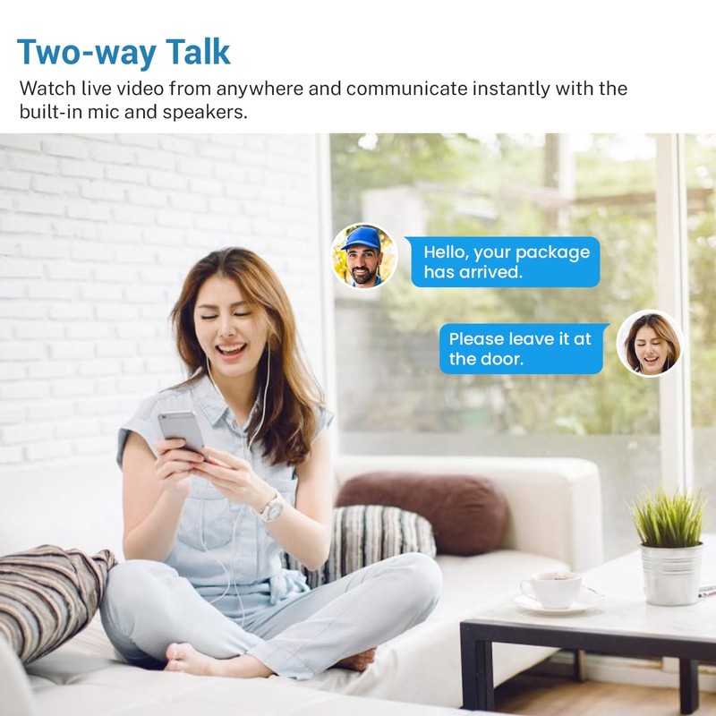 MeshSear Wireless Video Doorbell with Indoor Receiver, Enhanced Security with