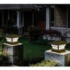 2 Pcs Solar Post Lamp Garden Fence Landscape Light Outdoor