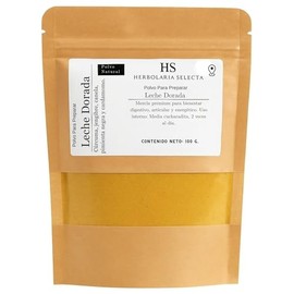 Mezcla Golden Milk en Polvo 100g – Cúrcuma, Jengibre, Canela, Cardamomo y Pimienta Negra – Aromática y Natural – Sin Leche – Para Preparar Leche Dorada Premium