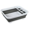 Creative Kitchen Collapsible Dish Drainer, White/Grey 37 x 31 x