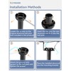 ZMISHIBO 36 Inch Ceiling Fan Downrod with Coupler, 1" Diameter