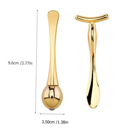 TOVINANNA 1set Eye Massage Roller Sticks Shaped Spoon for Eye Application and Relaxation Design for Women Skin Care Routine
