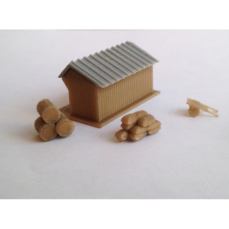 Outland Models Train Railway Layout Country Farm House Shed Cottage