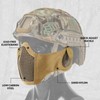 Airsoft Mask, Tactical Mask for Airsoft Paintball, Foldable Half Face