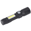 LED Flashlight Rechargeable Torch LED Pocket Flashlight with COB Light