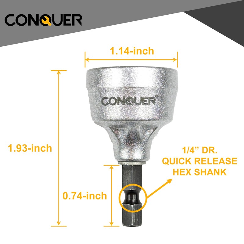 CONQUER HSS Deburring External Chamfer Tool for Metal - Quick