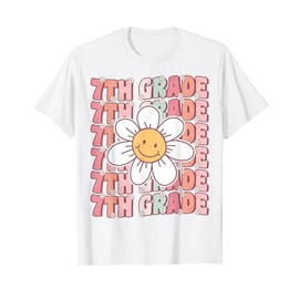 Groovy 7th Grade Back To School First Day of Seventh Grade T-Shirt