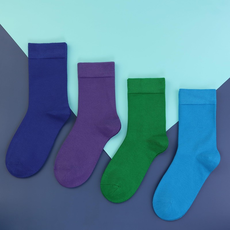 Sakusock - Calcetines coloridos de algodón peinado para hombre, paquete