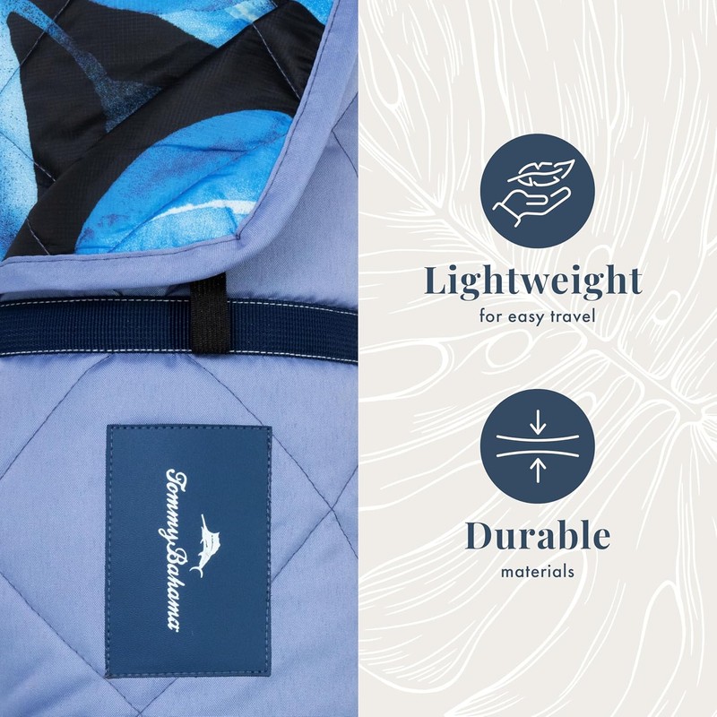 Tommy Bahama Outdoor Waterproof Picnic Blanket - Lightweight Portable Design