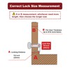 Naissian 7/8 Inch Thumb Lock,RV Compartment Latch,Shower Door Lock Latch