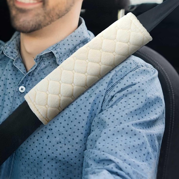 Yumikoo Plush Seat Belt Pads - Set of 2 Cozy