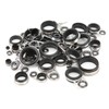 37Pcs Fishing Rod Guides Top Tip Ring Telescopic Surf Casting