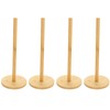 MUXHEL 4 Pcs Wood Paper Towel Holder, 4.5" × 11.2"