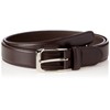 Prairie Ginza NB17910 Men's Cow Leather Business Belt, dark brown