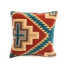 Ranch Junkie Mercantile Southwestern Handwoven Wool Pillow Covers- Assorted Colors- 18 X 18 Throw Pillow Covers (The Denver)