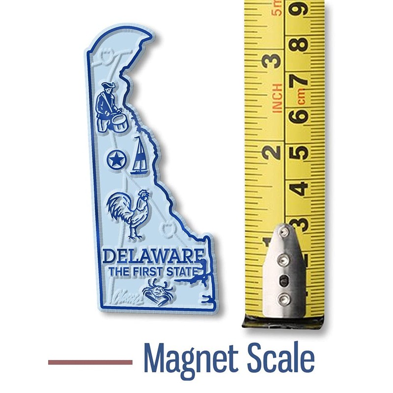 Delaware Small State Magnet by Classic Magnets, 1.5" x 3.2",