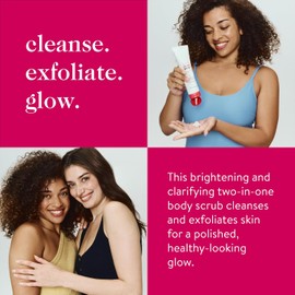 good.clean.goop- belleza Exfoliante facial corporal Exfoliante corporal y limpiador para una piel radiante AHA, uva