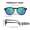 FLJMRAVER Baby First Sunglasses with Strap Round Flexible UV400 Polarized