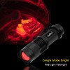 AuKvi High Power Red Light Flashlight,Mini Red Flashlight,Single Mode Red