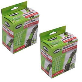 Slime 27.5" X 1.90-2.1 Self Healing Inner Tubes with Presta Valve & Ano Adapters (Pair)