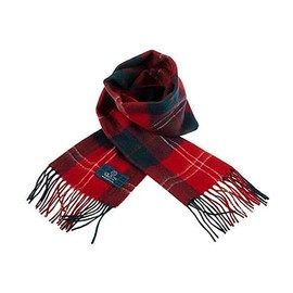 Clans of Scotland - 100% Pure Lambswool Scottish Clan Tartan Scarf - 100% Wool - Pure Wool Tartan Scarf - In Various Tartans - Perfect for Men and Women - 12x60 Inches - Chisholm