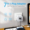 Multi Plug Adapter with 3 USB, AICODE 4 Way Multi