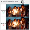 Erzekrim 58 mm Star Filter Pack of 3 Adjustable Cross