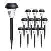 GIGALUMI 12 Pack Solar Light Outdoor Waterproof, Warm White Pathway