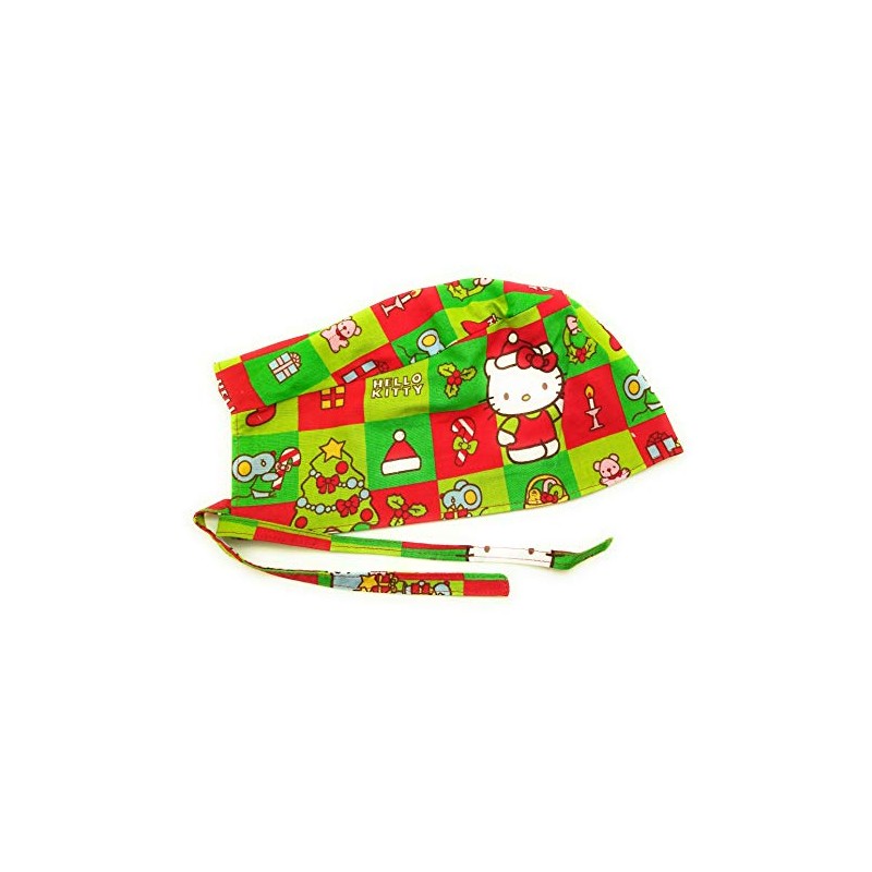 Scrub Hat Cartoon Characters Christmas Fabric Cap Do-Rag