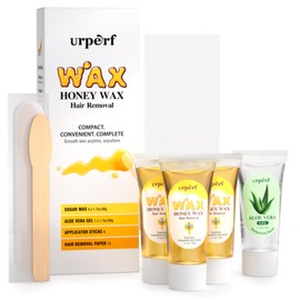Sugar Wax Hair Removal, Travel Waxing Kit, Sugar Waxing For Face Bikini Underarms & Legs, Women & Men Sugar Paste Hair Removal