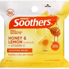 Nestle Soothers Throat Lozenges Honey & Lemon + Vitamin C with Honey Centre