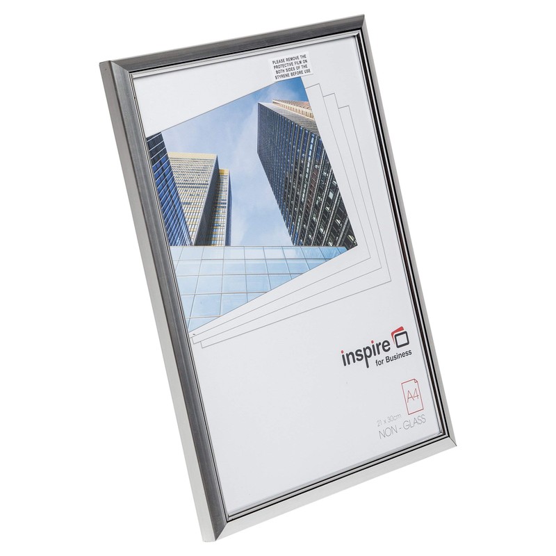 EASYLOADER Silver A4 21x30 cm Certificate Photo Frame Safety Plexi