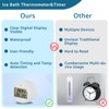 Cold Plunge Thermometer & Timer, Ice Bath Thermometer Timer with
