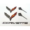 GM 5PC 2014-2019 Corvette C7 Gloss Black Front & Rear