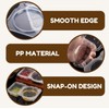 YC-GREHUN Double Compartment Snack Containers with Lids Snack Pack Containers