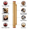 CIGARLOONG Cigar Tube Portable 5-in-1 with Double Size Cigar Punch