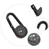 Gatuida Pocket Camping Compass Double Side Carabiner Compass Clip for
