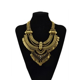 Gypsy Jewelry Set Gypsy Costume for Women Gold Coins Necklace Earrings Set Belly Dance Jewelry Accessories Egyptian Renaissance Costume