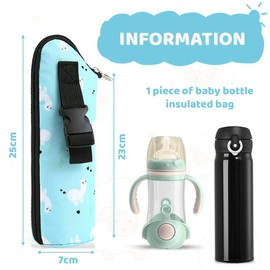 XENQITO 1 x Baby Bottle Insulation Bag, Baby Bottle Bag, Baby Bottle Thermostat, Portable Baby Bottle Bag for Prams, Outdoor Travel, for Pram Travel Outdoors